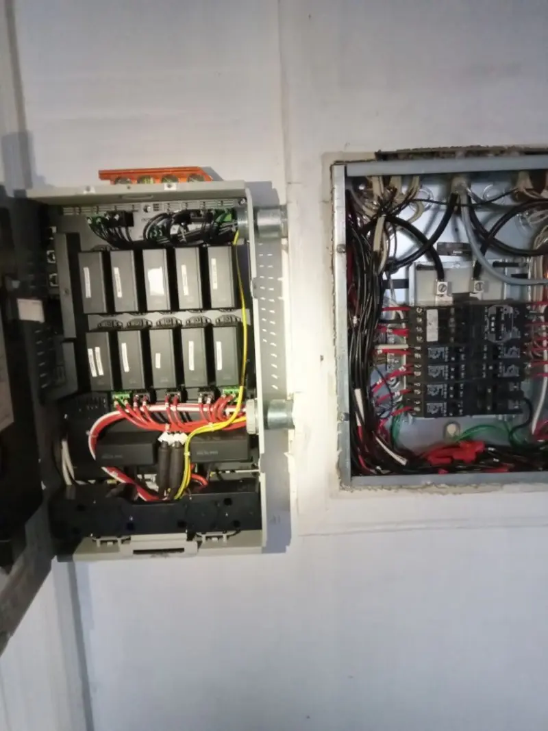 Electrical panel upgrade completed for Security Camera Wiring in Rensselaer